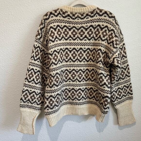 Gaeltarra Fair Isle‎ 100% Wool Pullover Sweater Size Medium 42 Ireland Nordic - Picture 10 of 12